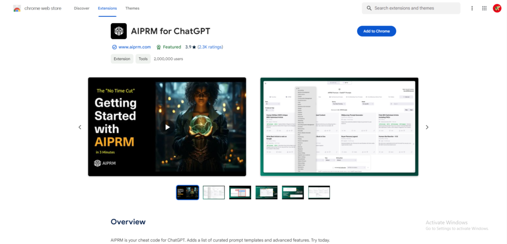 AIPRM For ChatGPT - The Best Ultimate AI Tools List Of 2024